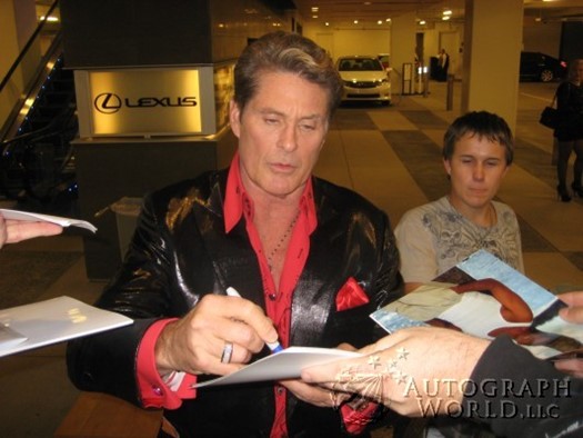 David Hasselhoff autograph