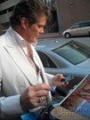 David Hasselhoff signing proof