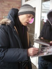 signing photo