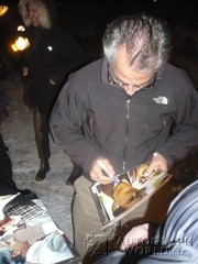 signing photo