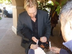 signing photo