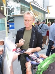 signing photo