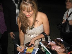 signing photo