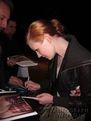 signing photo