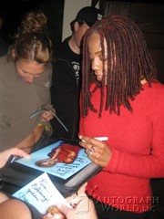 signing photo