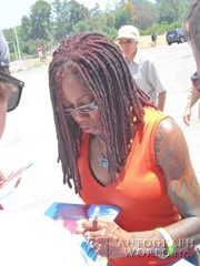signing photo
