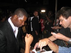 signing photo