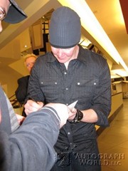 signing photo