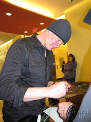signing photo