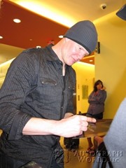 signing photo
