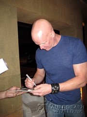 signing photo
