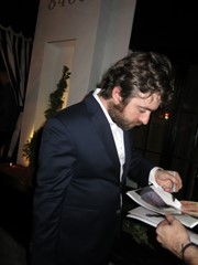 signing photo