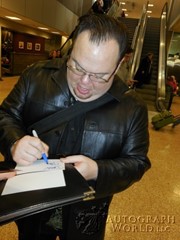 signing photo