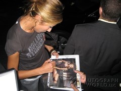 signing photo