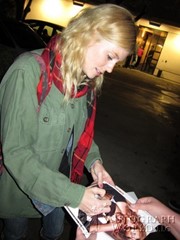 signing photo