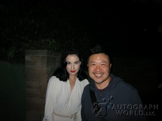 Dita Von Teese autograph