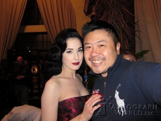 Dita Von Teese autograph