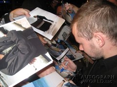 signing photo
