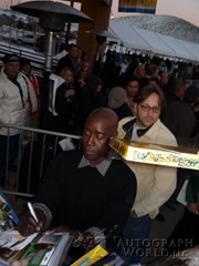 signing photo
