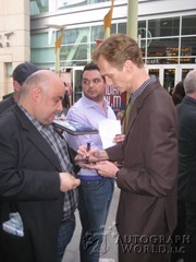 signing photo