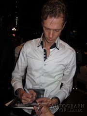 signing photo