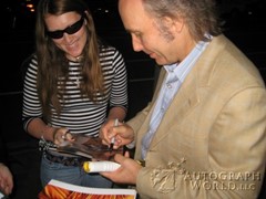 signing photo
