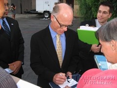 signing photo