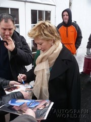 signing photo