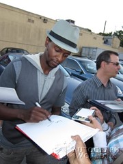 signing photo