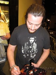 signing photo