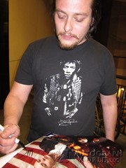 signing photo