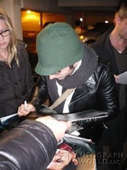 signing photo