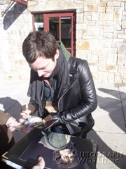 signing photo