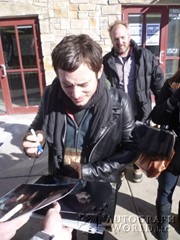 signing photo