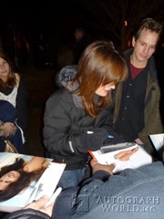 signing photo