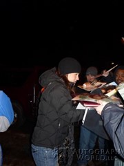 signing photo