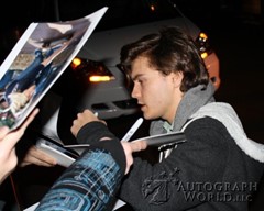 signing photo