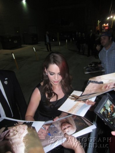 Emilia Clarke autograph