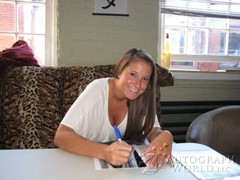signing photo