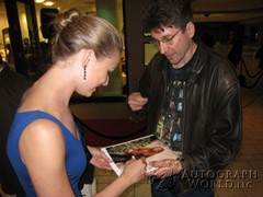 signing photo