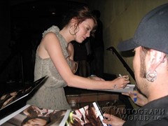 signing photo