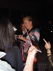 signing photo