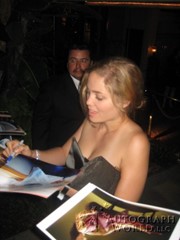 signing photo