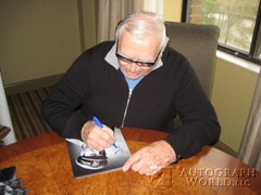 signing photo