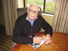 Ernest Borgnine signing proof