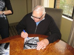 signing photo