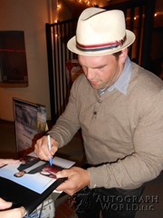 signing photo