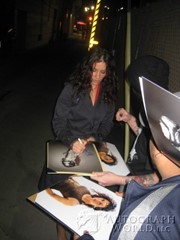 signing photo