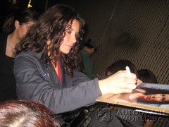 signing photo