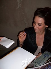 signing photo